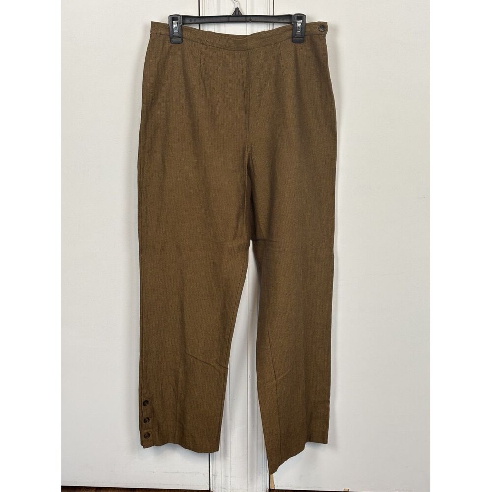 NWT Christopher & Banks women brown cotton dress pants 8